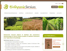 Tablet Screenshot of biodynamie-services.fr